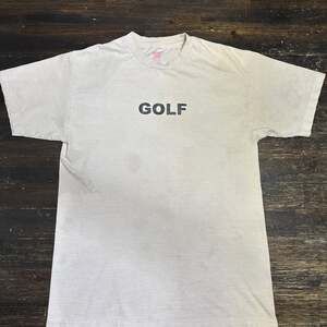 Golf Wang RARE Golf Wang OG White + Black Logo Tee Sz. Medium